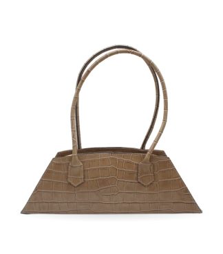 Bolso Baguette Piel Coco · Taupe