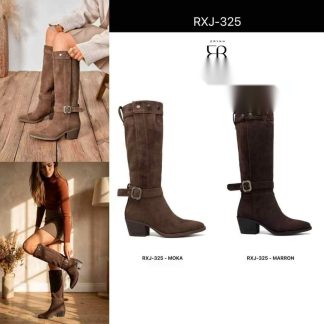 Bota alta con hebilla en varios colores – Maison Atelier