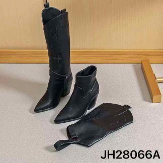 Bota cowboy 2 en 1 en color Negro – Maison Atelier