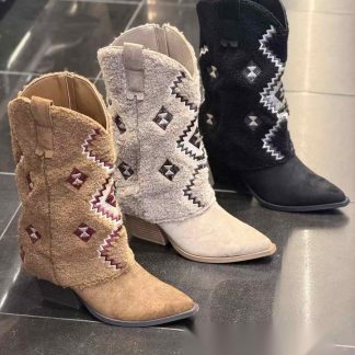 Bota cowboy étnica en varios colores – Maison Atelier