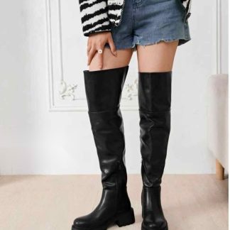 Bota mosquetera en color Negro – Maison Atelier