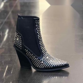 Botín con strass en color Negro – Maison Atelier