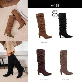 Bota slouchy de tacón en varios colores – Maison Atelier